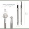 The Beadsmith Jeweler’s Pick-Up Tool – 4.5” Spring Loaded 4-Prong Grabber Tool, Precision Claw Tool for Beads, Gems & Small Parts, Made of Stainless Steel